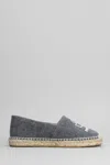 Isabel Marant Woman Espadrilles Blue Size 6.5 Cotton In Gray