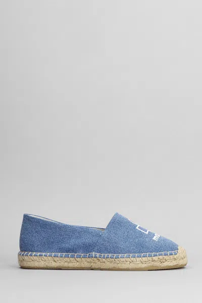 ISABEL MARANT CANAE ESPADRILLES IN BLUE COTTON