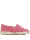 Isabel Marant Canae Logo-embroidered Flat Espadrilles In Pink
