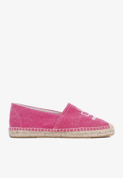 Isabel Marant Canae Logo Espadrilles In Pink