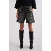 Isabel Marant Candice Denim Shorts In Dark Grey