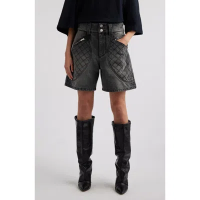 Isabel Marant Candice Denim Shorts In Black