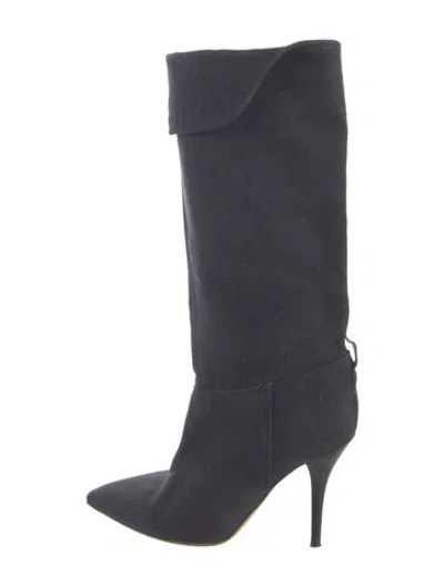 Pre-owned Isabel Marant Canvas Boots In Blue