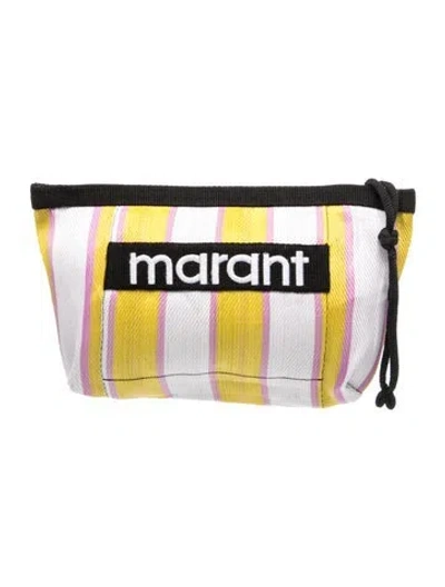 Pre-owned Isabel Marant Canvas Clutch In Multicolor