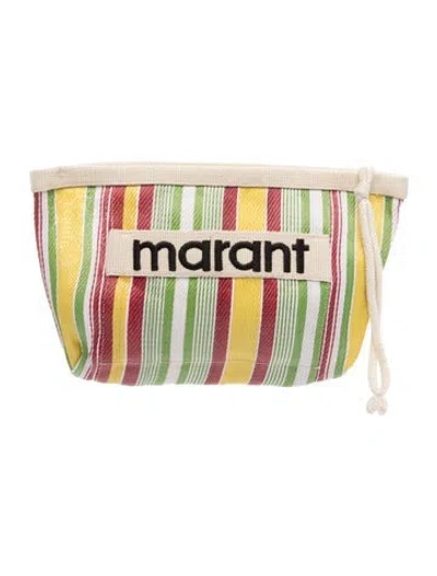 Pre-owned Isabel Marant Canvas Clutch In Neutral