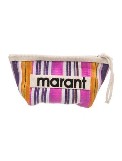 Pre-owned Isabel Marant Canvas Clutch W/ Tags In Pink