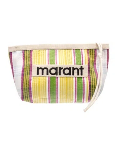 Pre-owned Isabel Marant Canvas Clutch In White