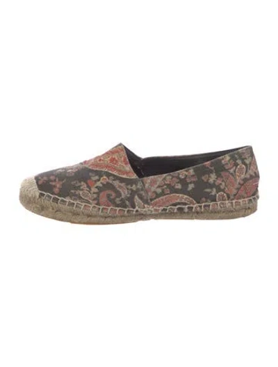 Pre-owned Isabel Marant Canvas Floral Print Espadrilles In Neutral