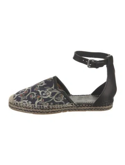 Pre-owned Isabel Marant Canvas Floral Print Espadrilles In Neutral