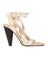 Isabel Marant Canvas Highheel Sandals In Multi
