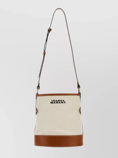ISABEL MARANT CANVAS SAMARA BAG WITH ADJUSTABLE LEATHER HANDLE