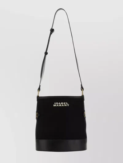 Isabel Marant Canvas Samara Bucket Bag In Black