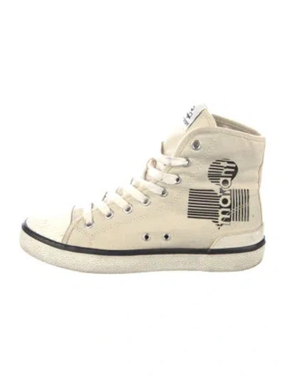 Pre-owned Isabel Marant Canvas Sneakers In Neutral