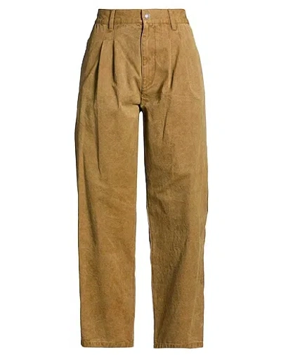 Isabel Marant Canvas Straight-leg Trousers In Brown