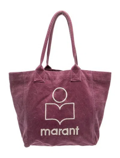 Pre-owned Isabel Marant Canvas Tote In Burgundy