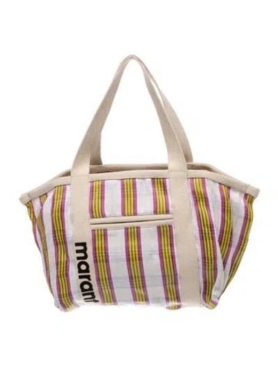 Pre-owned Isabel Marant Canvas Tote In Neutrals