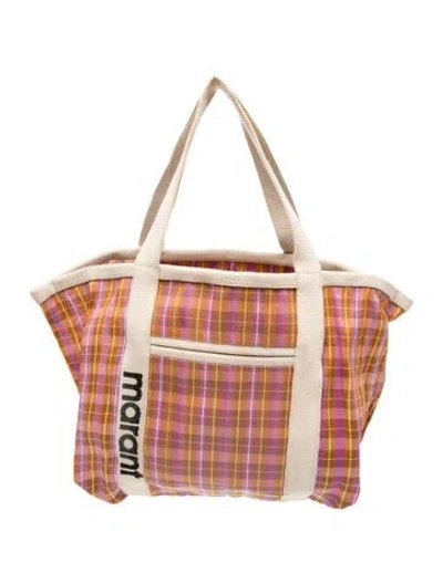 Pre-owned Isabel Marant Canvas Tote In Pink