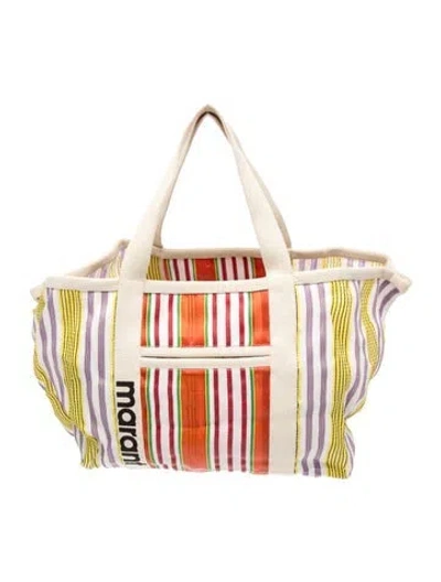 Pre-owned Isabel Marant Canvas Tote In Red