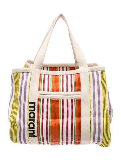Pre-owned Isabel Marant Canvas Tote In Red