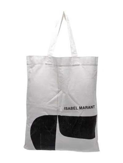 Pre-owned Isabel Marant Canvas Tote In White