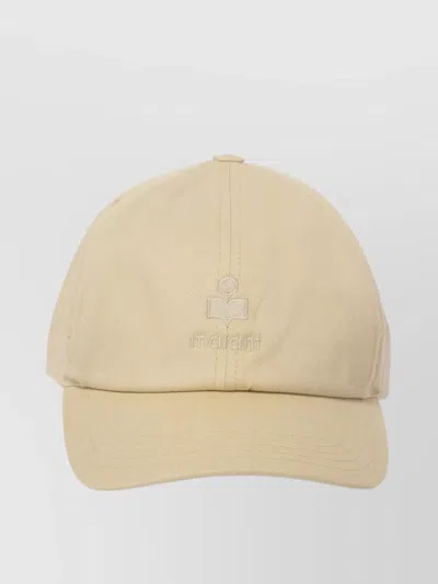 Isabel Marant Cap "tomas" Curved Brim In Neutral