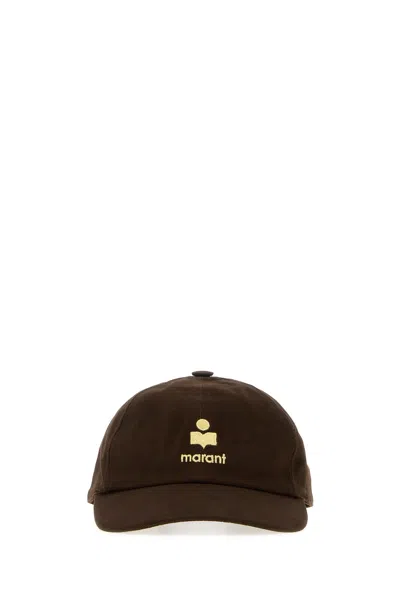 Isabel Marant Chocolate Cotton Tomas Baseball Cap