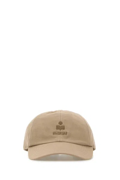 Isabel Marant Cappuccino Cotton Tomas Baseball Cap In Brown
