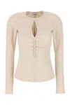 Isabel Marant Crew-neck Top Cut-out Detail In 90be