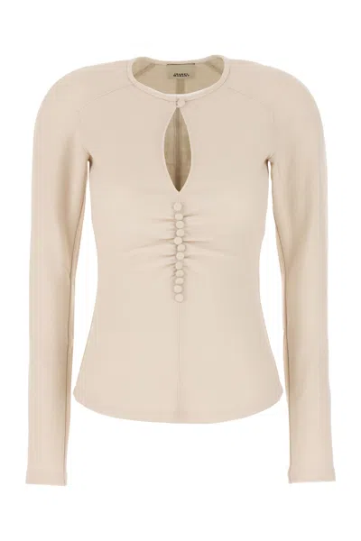 Isabel Marant Cappuccino Viscose Blend Top In 90be