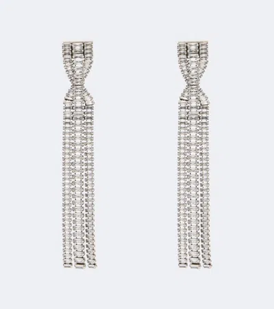 Isabel Marant Cara Embellished Drop Earrings In Silver