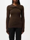 Isabel Marant 'kern' Twist Detail Knit Sweater In Burgundy