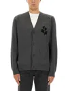 Isabel Marant Cardigan With Logo In Gray