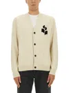 Isabel Marant Light Beige Knit Cardigan In Multi
