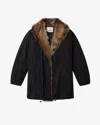 Isabel Marant Cardine Coat In Black