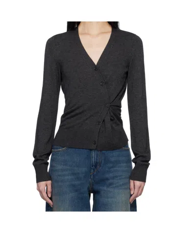 Isabel Marant Carline Wrap Cardigan In Black