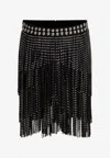 Isabel Marant Carmelia Studded Fringed Mini Skirt