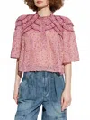 Isabel Marant Carmen Top In Pink In Pink