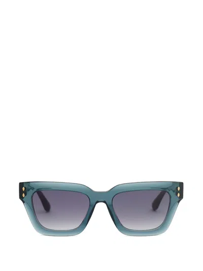 Isabel Marant Carmy-gd Square-frame Sunglasses In Blue