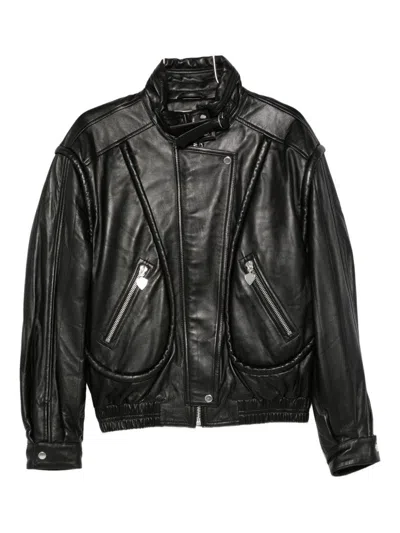 Isabel Marant Carole Leather Jacket In Black