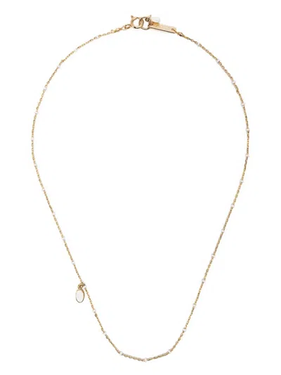 Isabel Marant Casablanca Beaded Necklace In 23ec Ecru