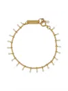 Isabel Marant Powder Laiton Resine Bracelets In Gold