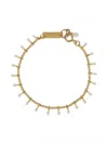 Isabel Marant Powder Laiton Resine Bracelets In Gold