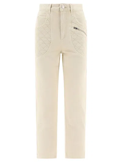 Isabel Marant Marant Cassandre Jeans In Beige