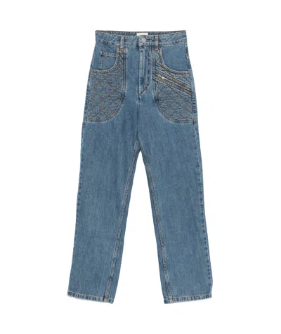ISABEL MARANT CASANDRE QUILTED JEANS
