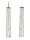 Isabel Marant Cascading Silver Pendant Earrings With Fluid Design