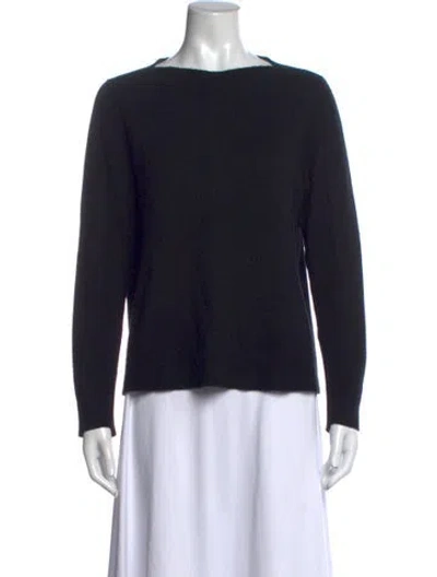 Pre-owned Isabel Marant Cashmere Bateau Neckline Sweater In Black