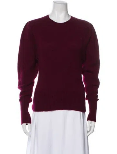 Pre-owned Isabel Marant Cashmere Crew Neck Sweater In Burgundy