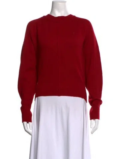 Pre-owned Isabel Marant Cashmere Crew Neck Sweater In Burgundy