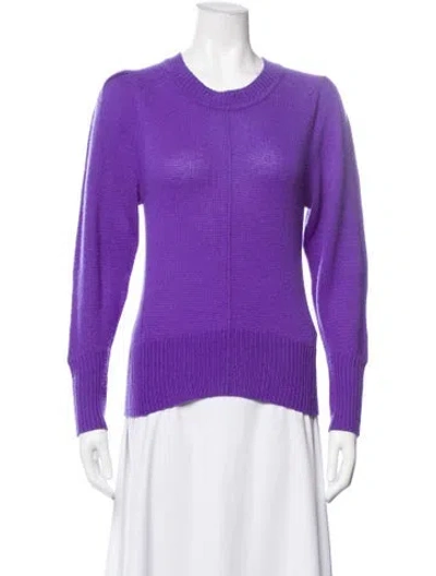 Pre-owned Isabel Marant Cashmere Crew Neck Sweater In Purple