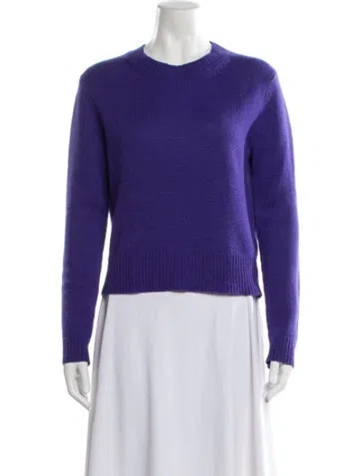 Pre-owned Isabel Marant Cashmere Crew Neck Sweater In Purple